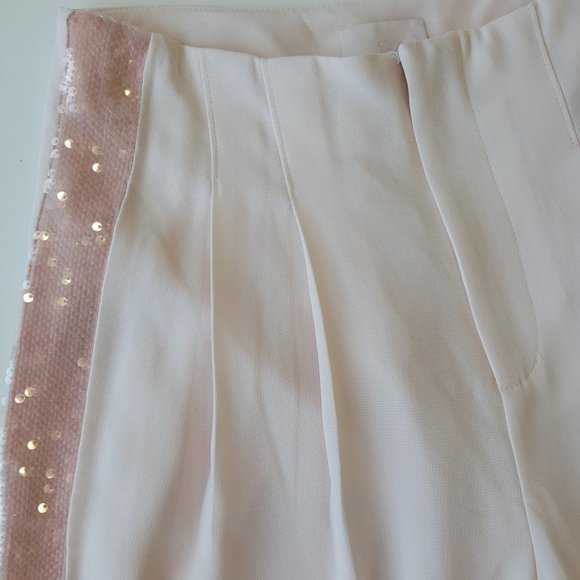 CINQ À SEPT! Ruthy Sequin Stripe Jacket and  Pants in Pink/ Travertine (SET) - Picture 12 of 17